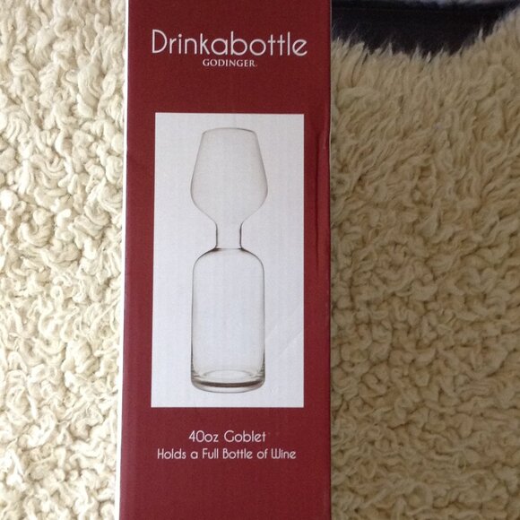 NIB Drink a Bottle; 40oz Goblet; holds a full bottle of wine. Cheers, Party time - Picture 2 of 4